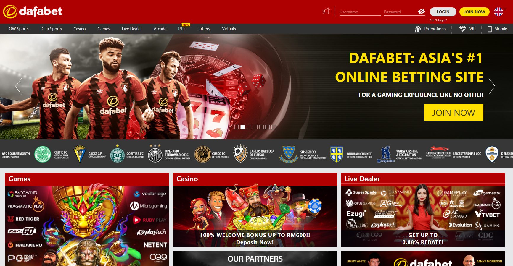Dafabet - Homepage